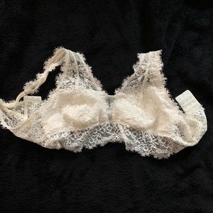 Cream/white bralette from AERIE
